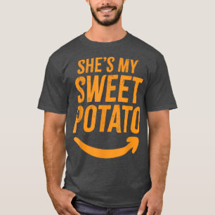 Camiseta Ela é a minha batata doce que eu sou Casal.