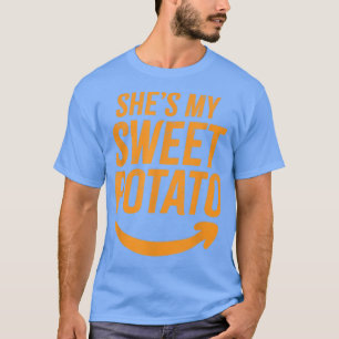 Camiseta Ela é a minha batata doce que eu sou Casal.