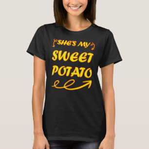 Camiseta Ela é a minha batata doce que eu sou Casal.