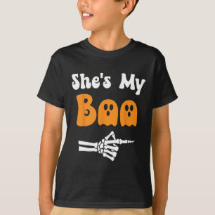 Camiseta Ela é a minha Casal de Boo Correspondente ao Dia d