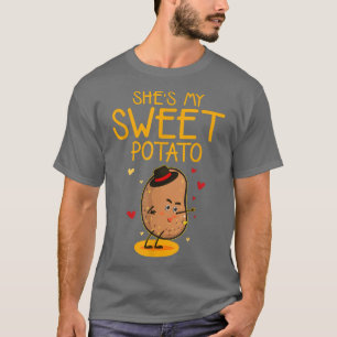 Camiseta Ela é a minha doce Casal de batata I Yam Thankspou