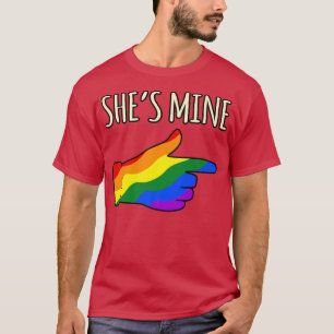 Camiseta Ela é a minha LGBTQ Pride Mês LGBTQ, apoiadora do