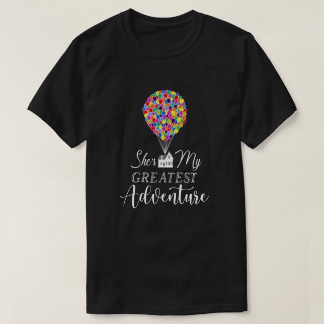 Camiseta Ela é a minha maior aventura (Frente do Design)