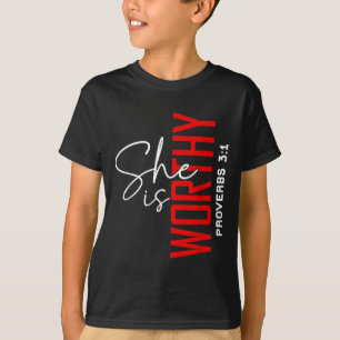 Camiseta Ela É Bíblia Vergonha Verdadeiramente Cristã