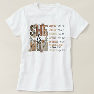 Camiseta ELA é MÃE Forte Bonita Capaz Inspiradora