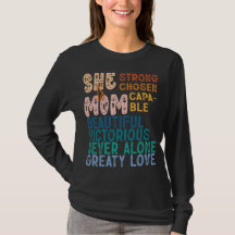 Ela É Mãe Tipografia Inspiradora Retro Dia das Mãe