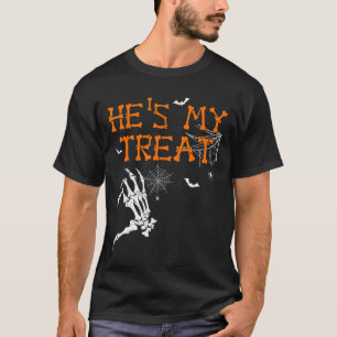 Camiseta Ela é meu truque ele é meu gosto casal de Hallowee