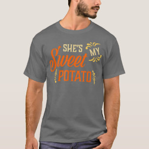 Camiseta Ela é minha batata doce, eu sou Obrigado de Casais