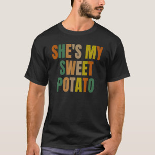 Camiseta Ela é Minha Batata Doce Eu YAM Casal Agradecimento