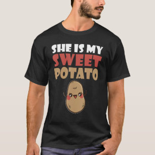 Camiseta Ela é minha doce Casal de Namorados de Batata