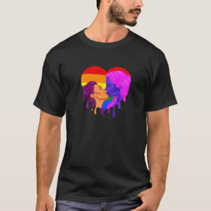 Camiseta Ela é minha Lésbica Arco-Íris Orgulho gay Mês