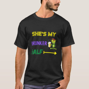 Camiseta Ela é minha metade bêbada