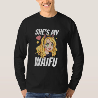 Camiseta Ela é minha Waifu para fãs japoneses