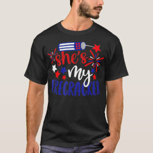 Camiseta Ela é o meu pirata, o seu e o seu Patriot 4º de J
