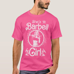 Camiseta Ela É Um Bar De Malhação De Barbell Girl.