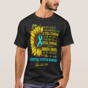 Camiseta Ela É Uma Guerreira Intersticial De Cistite Ela So