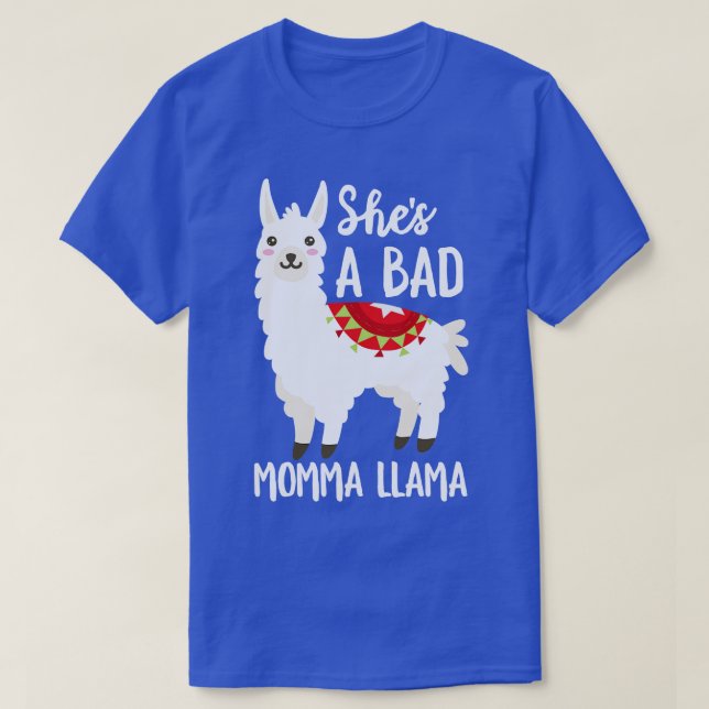 Camiseta Ela É Uma Má Mãe Llama (Frente do Design)