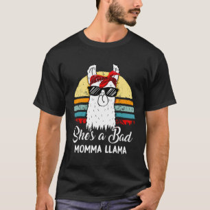 Camiseta Ela é uma mãe ruim, Llama Mama