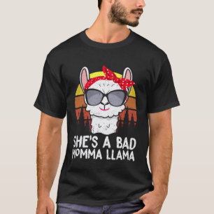 Camiseta Ela é uma Mamãe Lhama Alpaca Lhama Mãe ruim