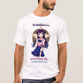 Camiseta Ela é uma melodia de pura felicidade brilhando de