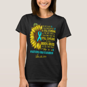 Camiseta Ela É Uma Miastenia Gravis Warrior Ela É Eu