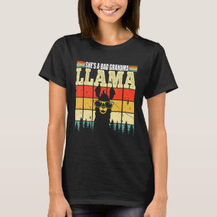 Camiseta Ela é uma vovó má que o Llama ama amante