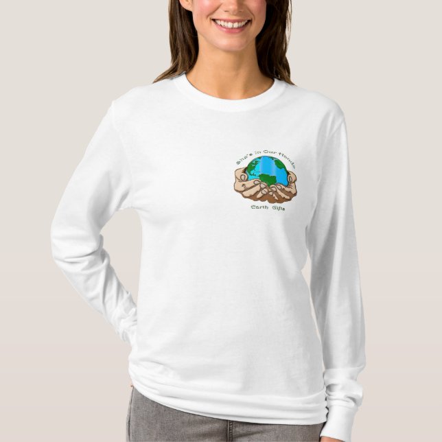 CAMISETA ELA ESTÁ NAS NOSSAS MÃOS. (Frente)