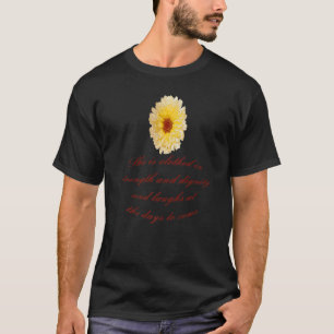 Camiseta Ela Está Vestida De Provérbios De Força E Dignidad