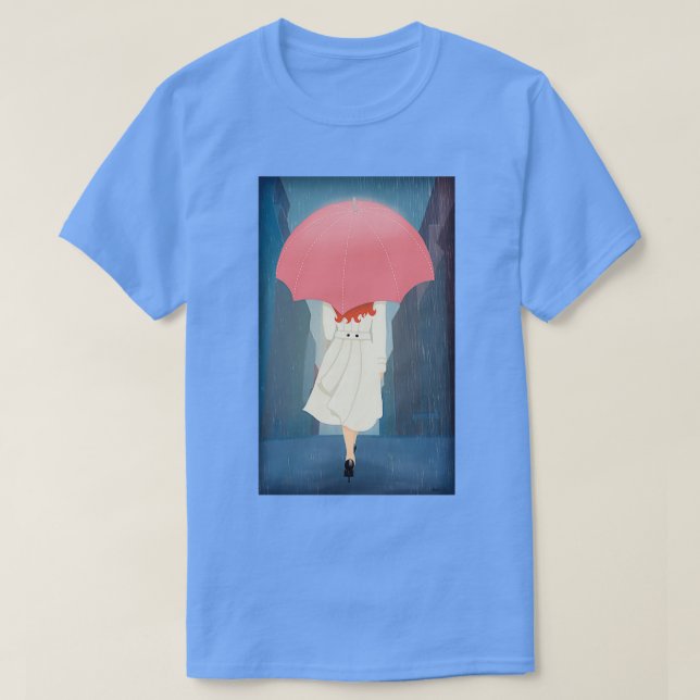 Camiseta Ela Foi Caminhar Na Chuva (Frente do Design)