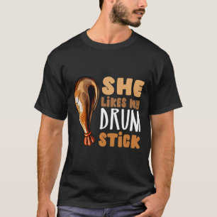 Camiseta Ela Gosta Do Meu Casal De Ação De Graças Engraçado