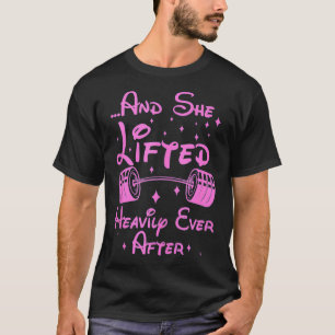 Camiseta Ela Levantou-Se Pesadamente Depois De Um Trabalho 