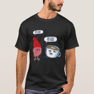 Camiseta Ela Me Ama Mais Crochet Vs Café Ela Me Ama