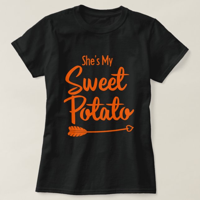 Camiseta Ela Minha Batata Doce Sim Eu Yam 2 (Frente do Design)