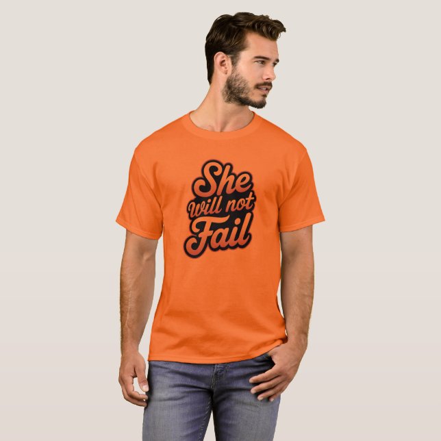 Camiseta Ela não vai falhar (Frente Completa)