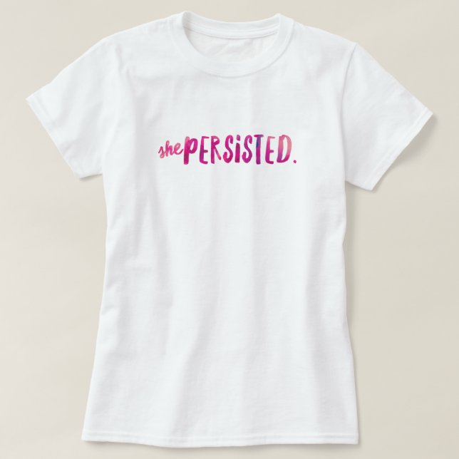 Camiseta Ela Persiste T-Shirt (Frente do Design)