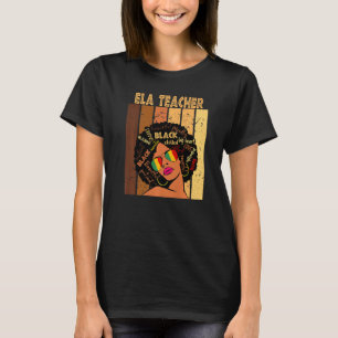 Camiseta Ela professor hist negro de mulheres afro-american
