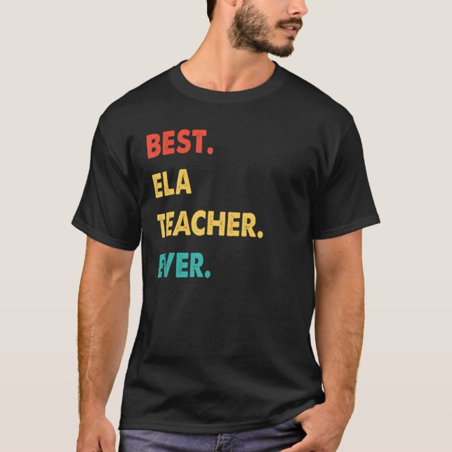 Camiseta Ela Professor Profissão Retrora Melhor Professora  (Frente)