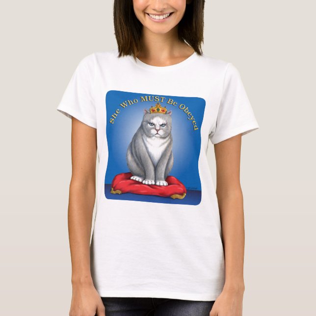 Camiseta Ela que deve ser obedecida (Frente)