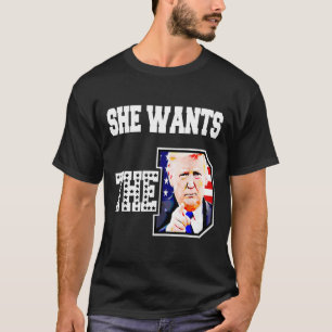 Camiseta Ela Quer O D Donald Trump 2024