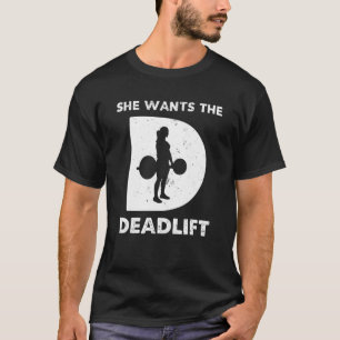 Camiseta Ela Quer O Peso Do Elevador De Morte LEVANTANDO.