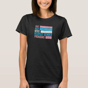 Camiseta Ela Respeita O Gênero Consubstancia O Orgulho Tran