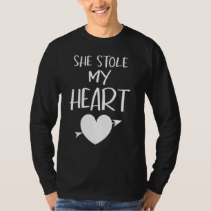 Camiseta Ela Roubou Os Meus Casais Corações De Dia de os na