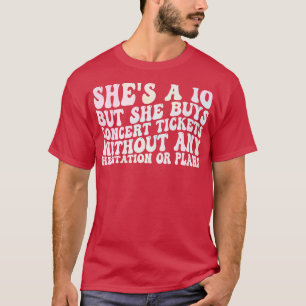 Camiseta ela tem 10 anos, mas compra ingressos de concerto 