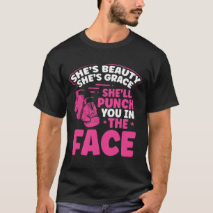 Camiseta Ela Vai Te Dar Um Soco Na Cara Mma Kickboxing Kick