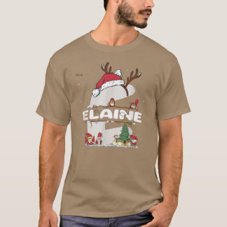 Camiseta Elaine Christmas w Elaine Name para o xmas engraça
