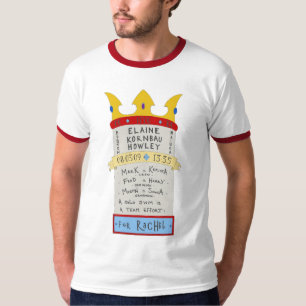 Camiseta Elaine contra. A cor do canal inglês