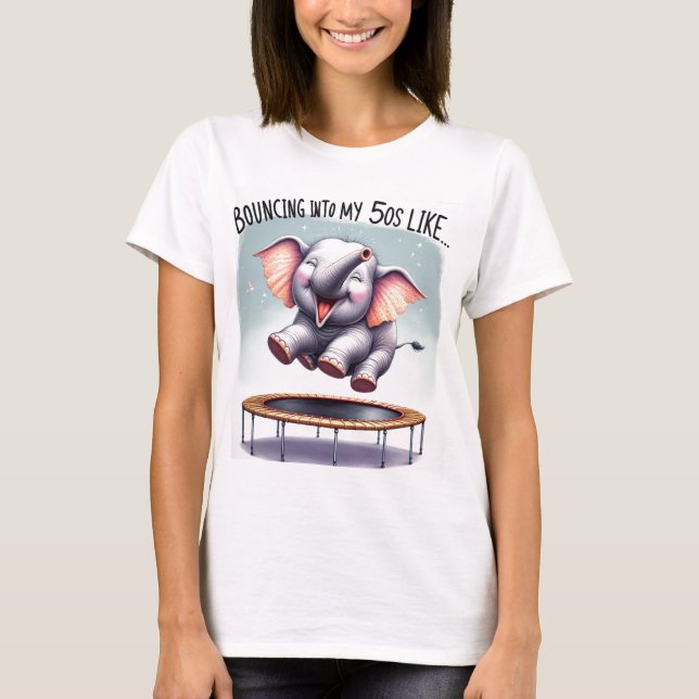 Camiseta Elástico Elphants: Um Trampoline para 50! (Frente)