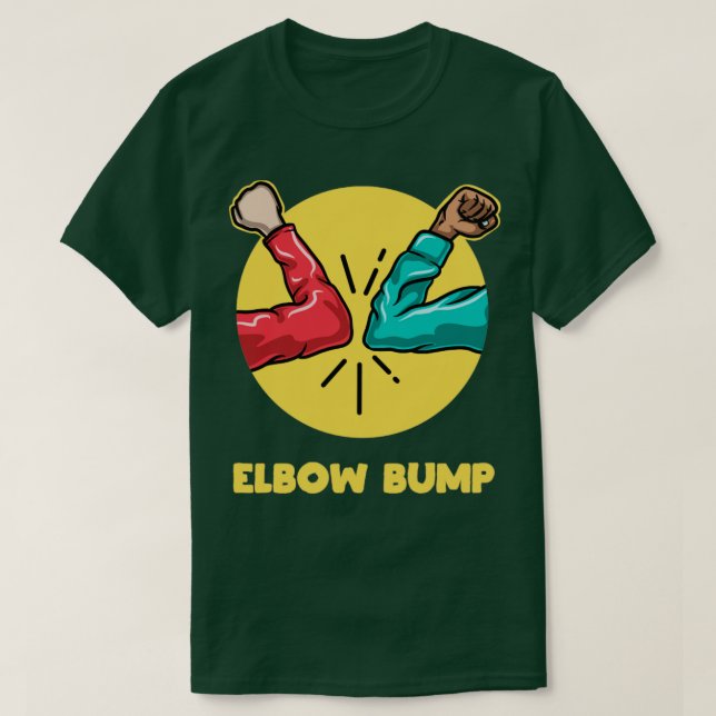 Camiseta Elbow Bump Alto Cinco Novos Gif De Saudação Normal (Frente do Design)