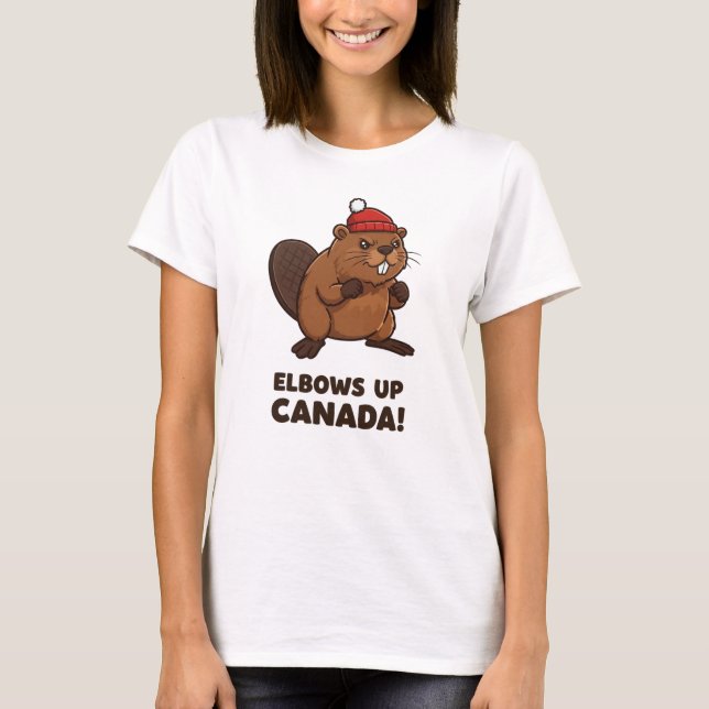 Camiseta Elbows Up Canadá (Frente)