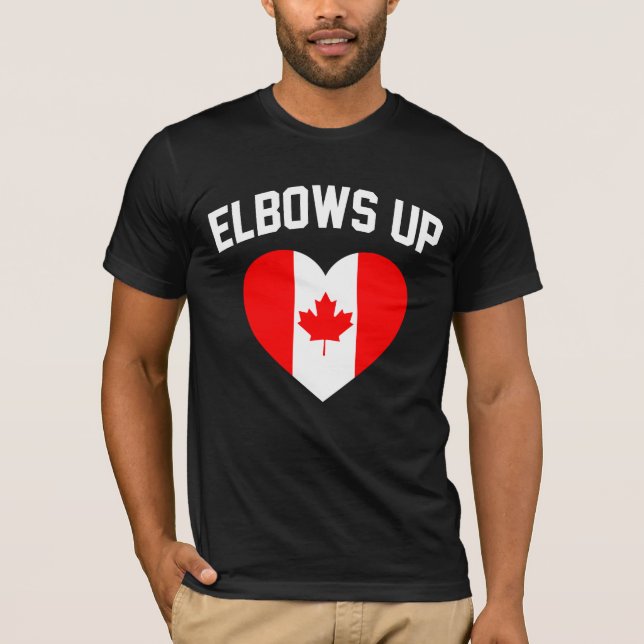 Camiseta Elbows Up Canadá (Frente)